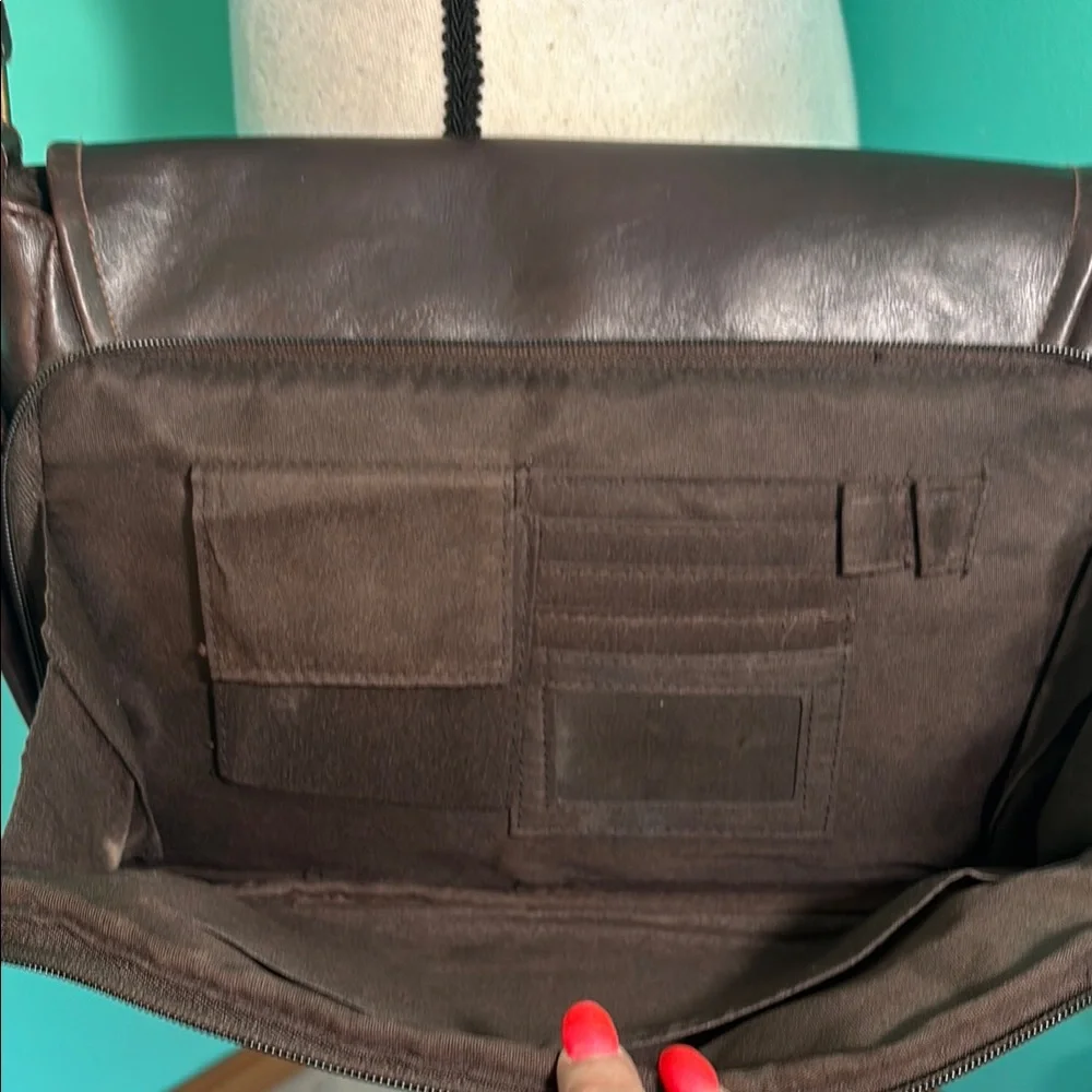 Faux leather Messenger/hand Bag